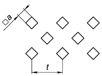 d2 - Квадратное отверстие по квадрату, повернутому на 45°